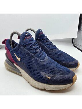 Nike Air Max 270 Womens Size 7.5 Blue Void Purple Athletic Shoes Casual Walking